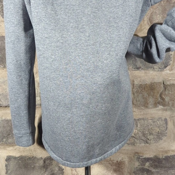 Caleo Hooded‎ Pull Over Sweatshirt Woman's Size Large Gray Hi-Low Hem Athleisure - Picture 6 of 11